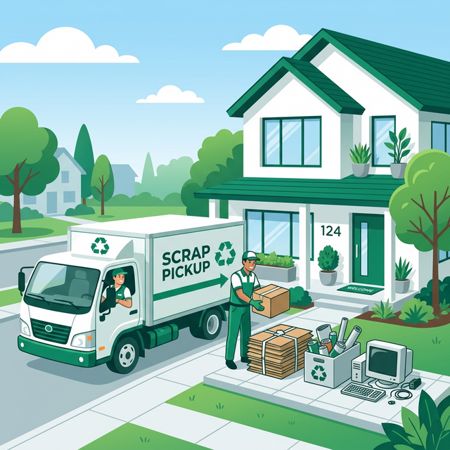 Doorstep scrap pickup service